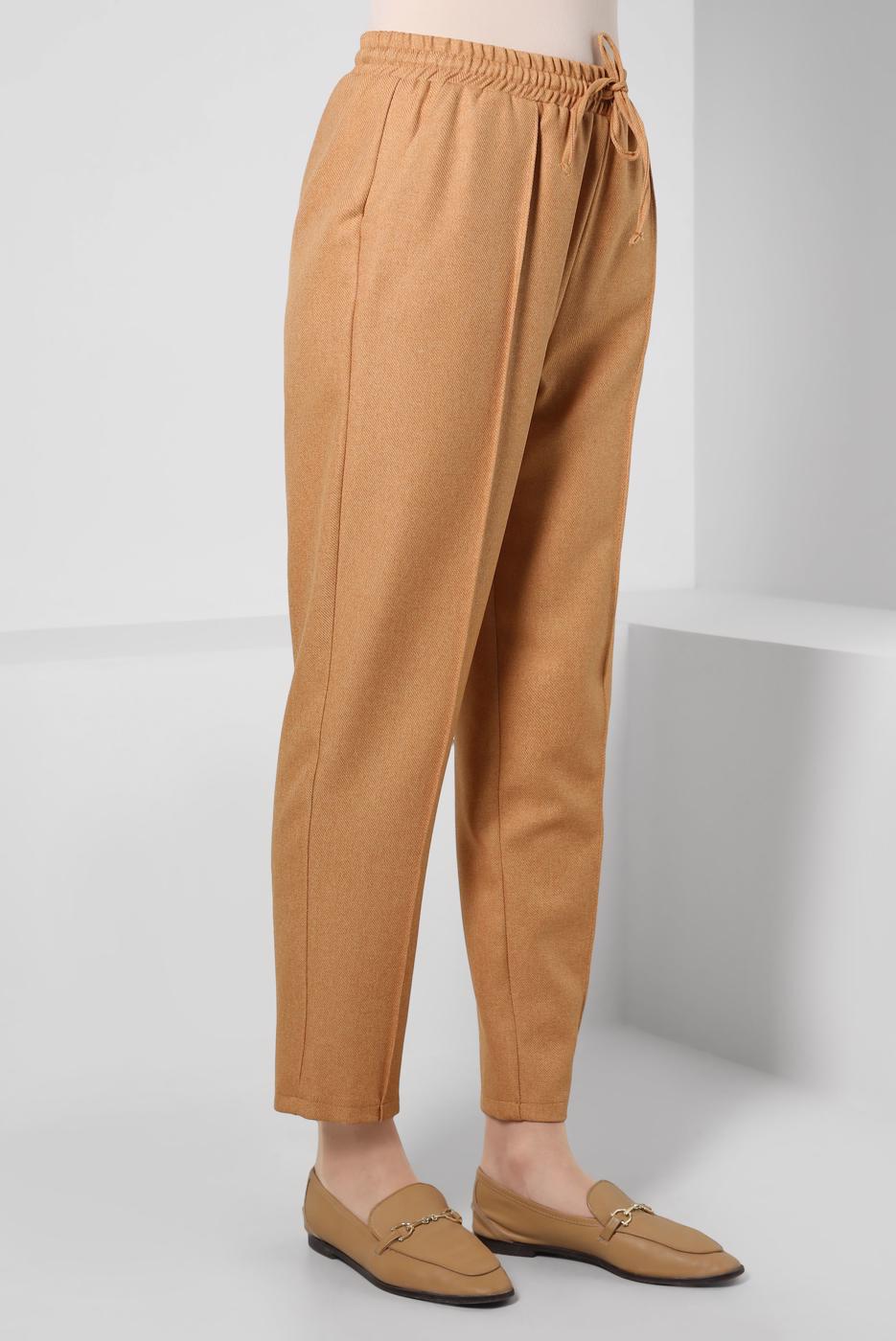 Tesettür giyim TURUNCU ALVİNA YÜKSEK BEL PANTOLON T 70628