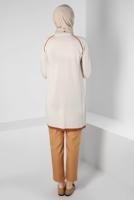 Tesettür giyim TURUNCU ALVİNA YÜKSEK BEL PANTOLON T 70628