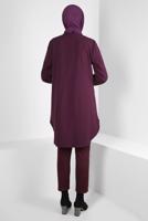 Tesettür giyim BORDO ALVİNA DAR PAÇA PANTOLON T 70631