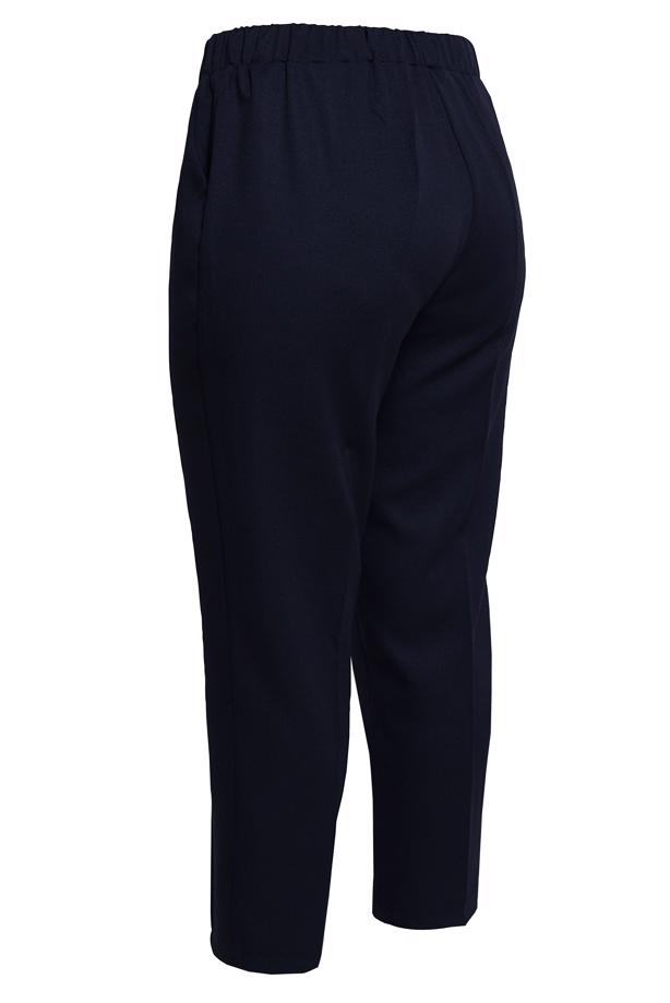 Tesettür giyim LACİVERT ALVİNA BÜYÜK BEDEN PANTOLON T 70639 - TRENDTESETTÜR