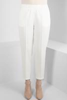 Tesettür giyim KREM ALVİNA BELİ LASTİKLİ PANTOLON T 70640