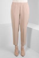 Tesettür giyim BEJ ALVİNA BELİ LASTİKLİ PANTOLON T 70640