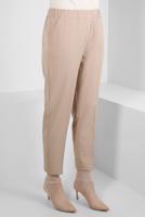 Tesettür giyim BEJ ALVİNA BELİ LASTİKLİ PANTOLON T 70640