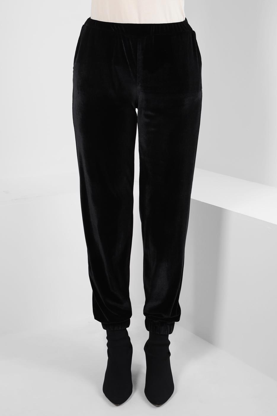 Tesettür giyim SİYAH ALVİNA KADİFE PANTOLON T 70642