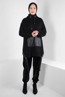 Tesettür giyim SİYAH ALVİNA KADİFE PANTOLON T 70642