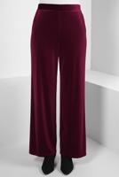 Tesettür giyim BORDO ALVİNA GENİŞ PAÇA KADİFE PANTOLON T 70643