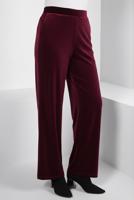 Tesettür giyim BORDO ALVİNA GENİŞ PAÇA KADİFE PANTOLON T 70643