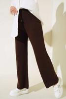 Hijab clothing BROWN KNITWEAR PANTS T 90011