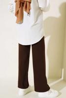 Hijab clothing BROWN KNITWEAR PANTS T 90011