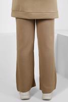 Tesettür giyim VİZON TRİKO PANTOLON T 90011