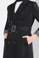 Hijab clothing BLACK T 10805 ALVİNA DEWSPO BONDİNG PARDESÜ 38/46 TEK40