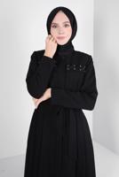 Hijab clothing BLACK T 10829 ALVİNA FARAH 6288 PARDESÜ 38/46 TEK42