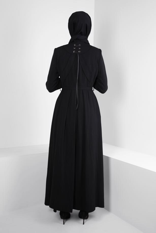 Hijab clothing BLACK T 10829 ALVİNA FARAH 6288 PARDESÜ 38/46 TEK42 - TRENDTESETTÜR