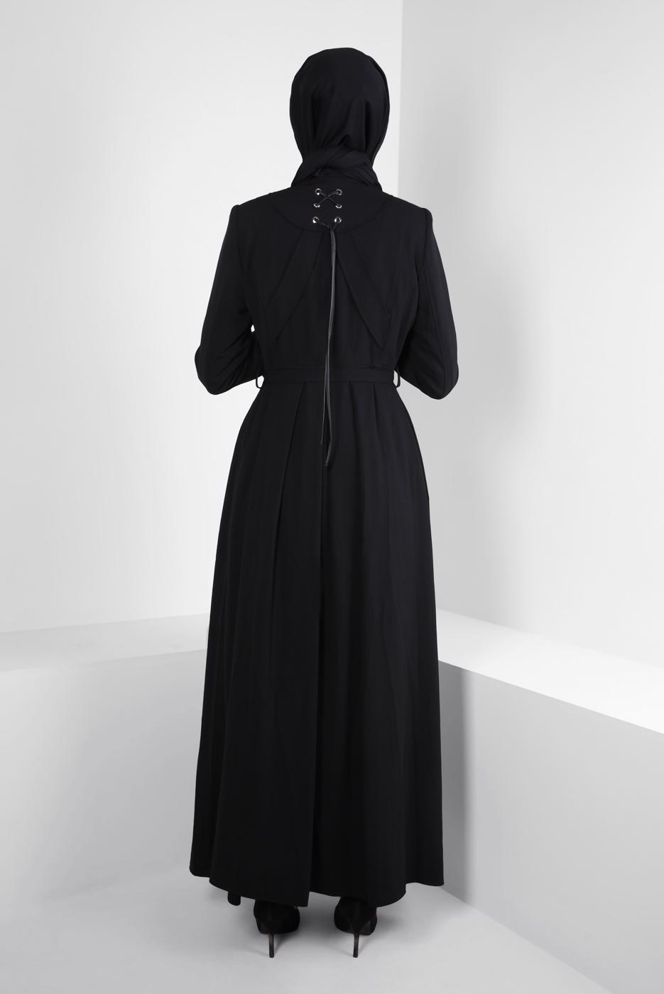 Hijab clothing BLACK T 10829 ALVİNA FARAH 6288 PARDESÜ 38/46 TEK42