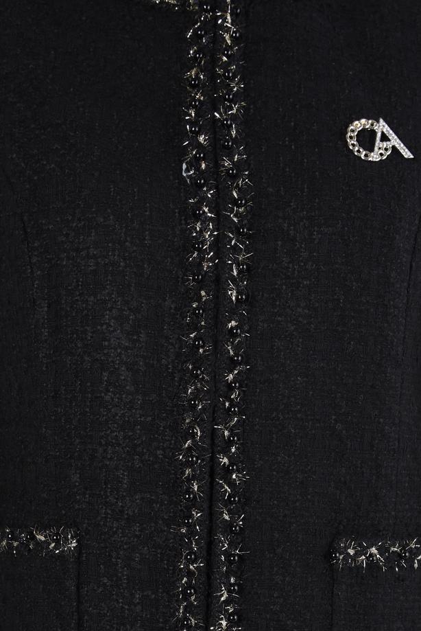 Tesettür giyim SİYAH T 30403 ALVİNA NO.121 2Lİ ETEKLİ TK 38/46 TEK42 - TRENDTESETTÜR