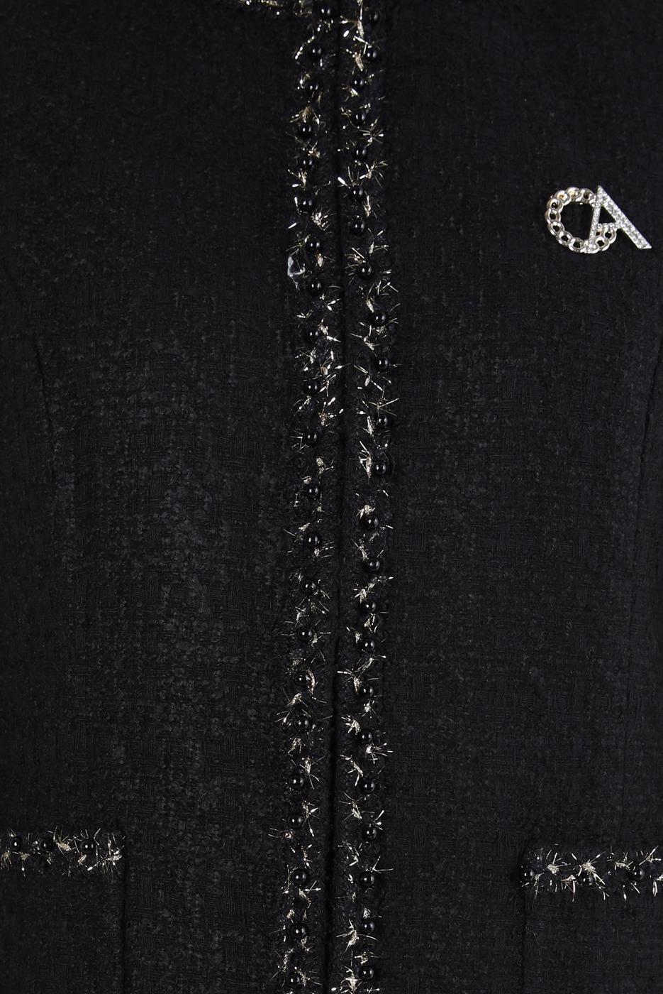 Tesettür giyim SİYAH ALVİNA ETEKLİ TAKIM T 30407