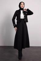 Hijab clothing BLACK SKIRTED SUIT T 4795