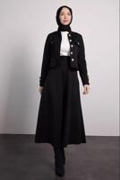 Hijab clothing BLACK SKIRTED SUIT T 4795