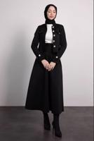 Hijab clothing BLACK SKIRTED SUIT T 4795