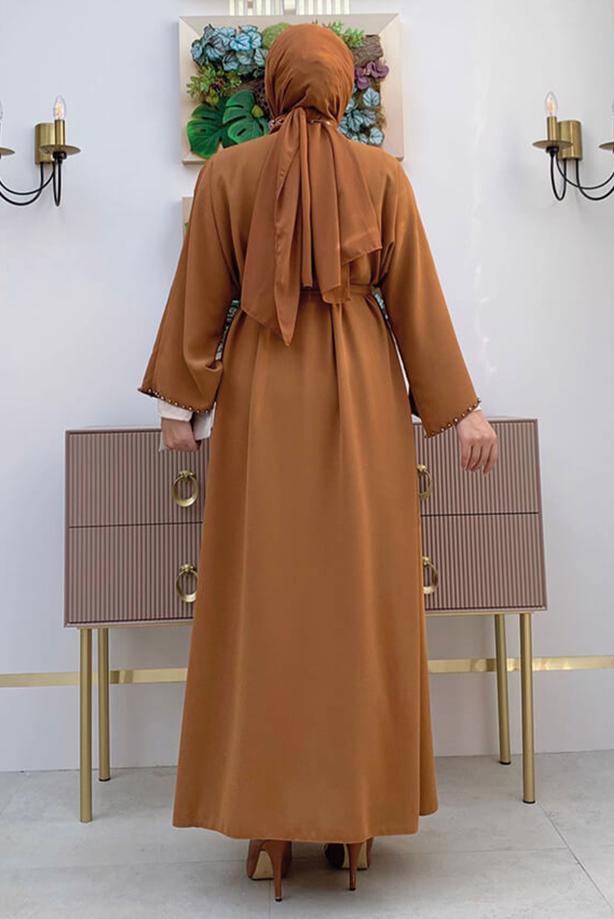Vêtements hijab TABA COSTUME ROBE AVEC GILET T 8383 - TRENDTESETTÜR