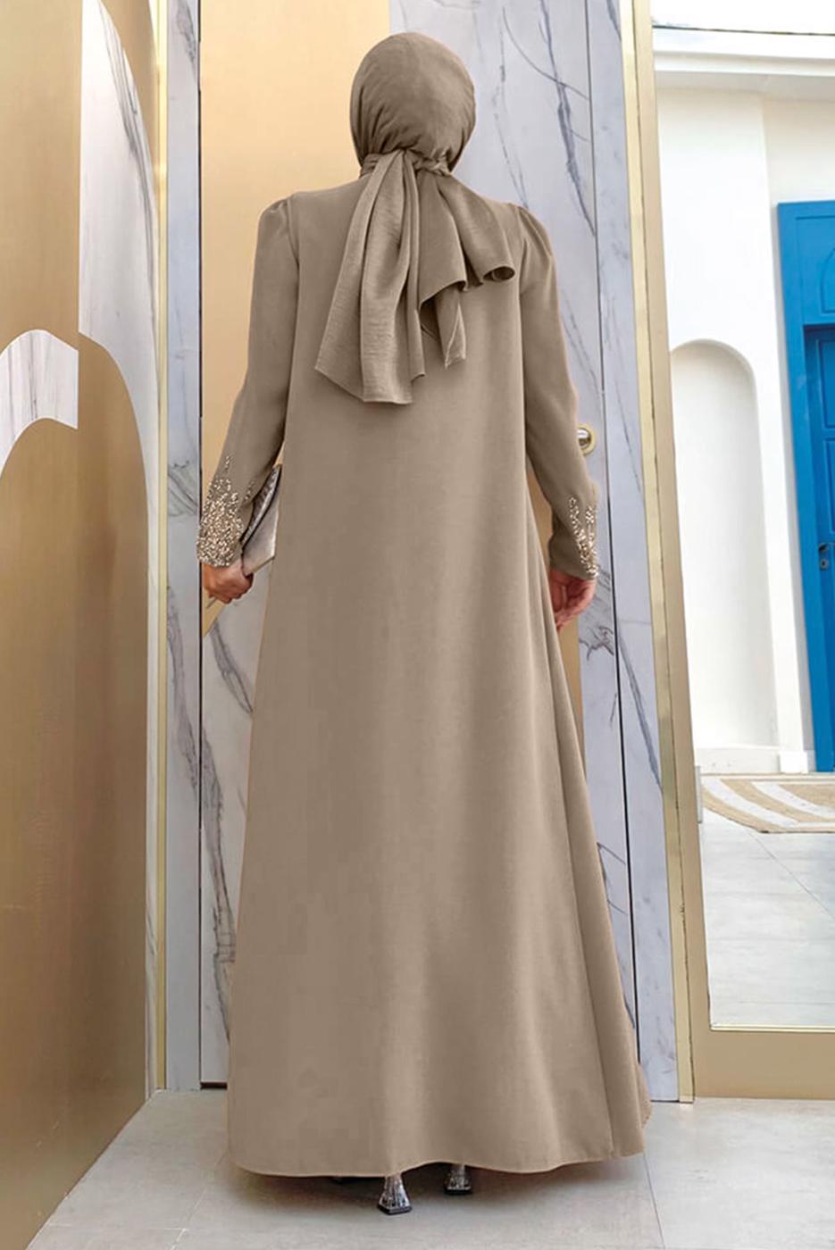 Vêtements hijab VISON COSTUME ROBE AVEC GILET T 8383