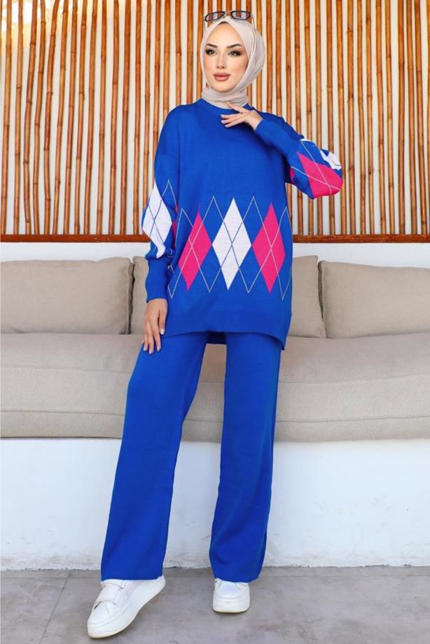 Vêtements hijab  KNITWEAR PANTS SUIT T 00032 - TRENDTESETTÜR