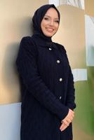 Tesettür giyim LACİVERT PANTOLONLU TRİKO TAKIM T 11332