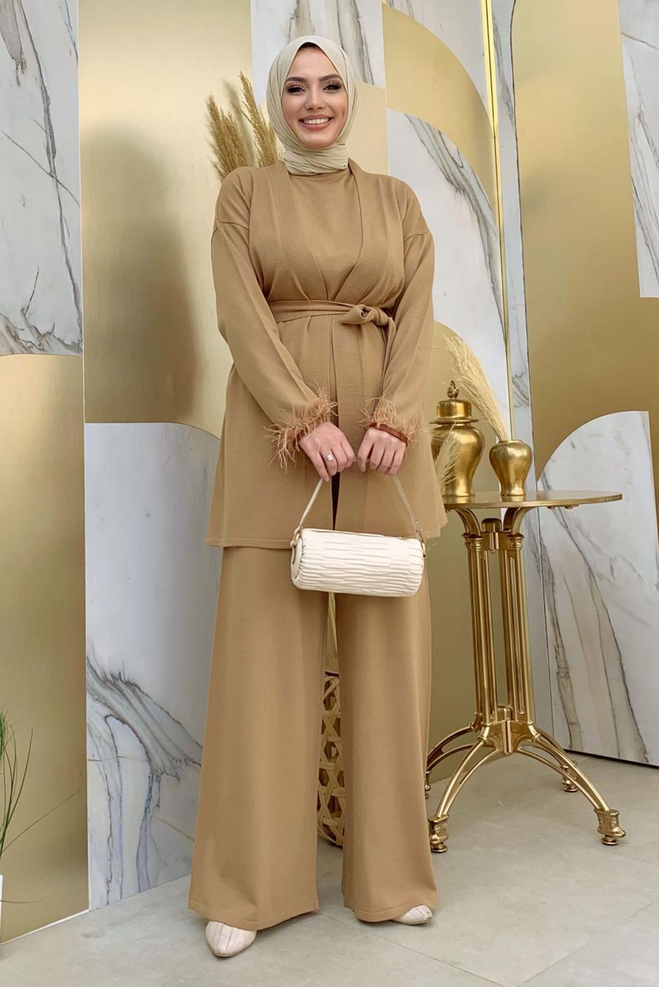 Vêtements hijab TABA COSTUME PANTALON CEINTURE T 20432