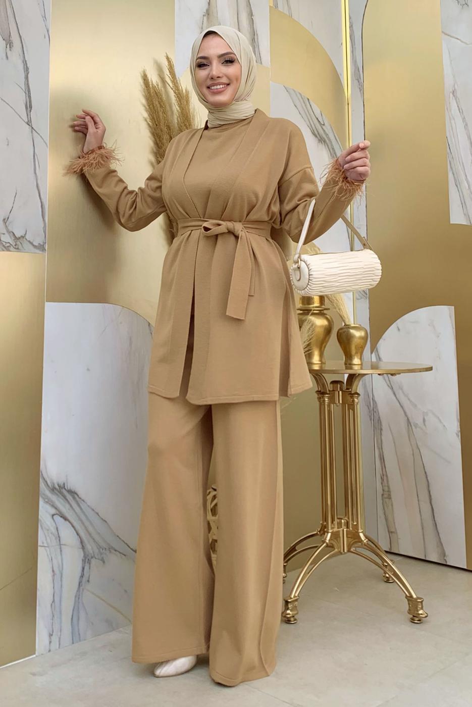 Vêtements hijab TABA COSTUME PANTALON CEINTURE T 20432