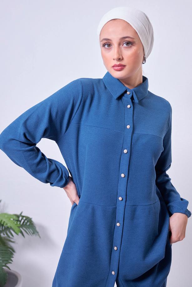 Vêtements hijab BLEU MARINE COSTUME PANTALON T 2443 - TRENDTESETTÜR
