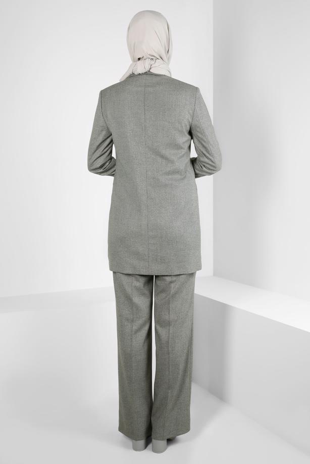 Tesettür giyim HAKİ T 30400 ALVİNA FERNANDO 2Lİ PANT TK38/46 TEK40 - TRENDTESETTÜR