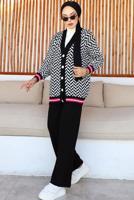 Tesettür giyim SİYAH PANTOLONLU TRİKO TAKIM T 40032