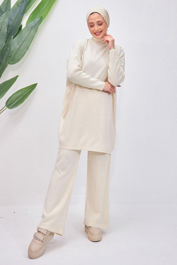 Vêtements hijab BEIGE COSTUME PANTALON T 6508 - TRENDTESETTÜR