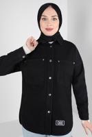 Vêtements hijab NOIR CHEMISE EN JEAN T 0501