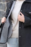 Tesettür giyim SİYAH KAŞE GÖMLEK T 1511