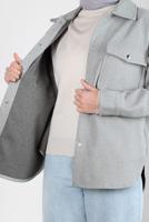 Tesettür giyim GRİ KAŞE GÖMLEK T 1511