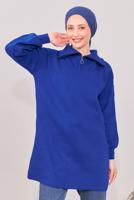 Vêtements hijab BLEU MARINE TUNIQUE EN TRICOT T 1908