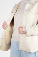 Tesettür giyim BEJ SÜET GÖMLEK T 3511