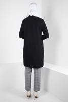 Hijab clothing BLACK ALVINA SHIRT COLLAR TUNIC T 44209