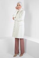 Hijab clothing CREAM ALVINA SHIRT COLLAR TUNIC T 44209