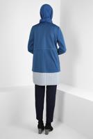 Tesettür giyim LACİVERT T 44313 ALVİNA 8525 TUNİK 38-44 TEK 40