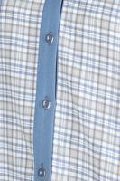 Tesettür giyim MAVİ ALVİNA EKOSE DESENLİ TUNİK T 44317