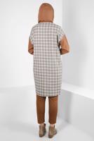 Hijab clothing BROWN ALVINA PLAID TUNIC T 44317