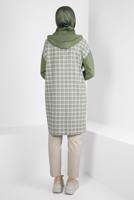 Hijab clothing GREEN ALVINA PLAID TUNIC T 44317-1