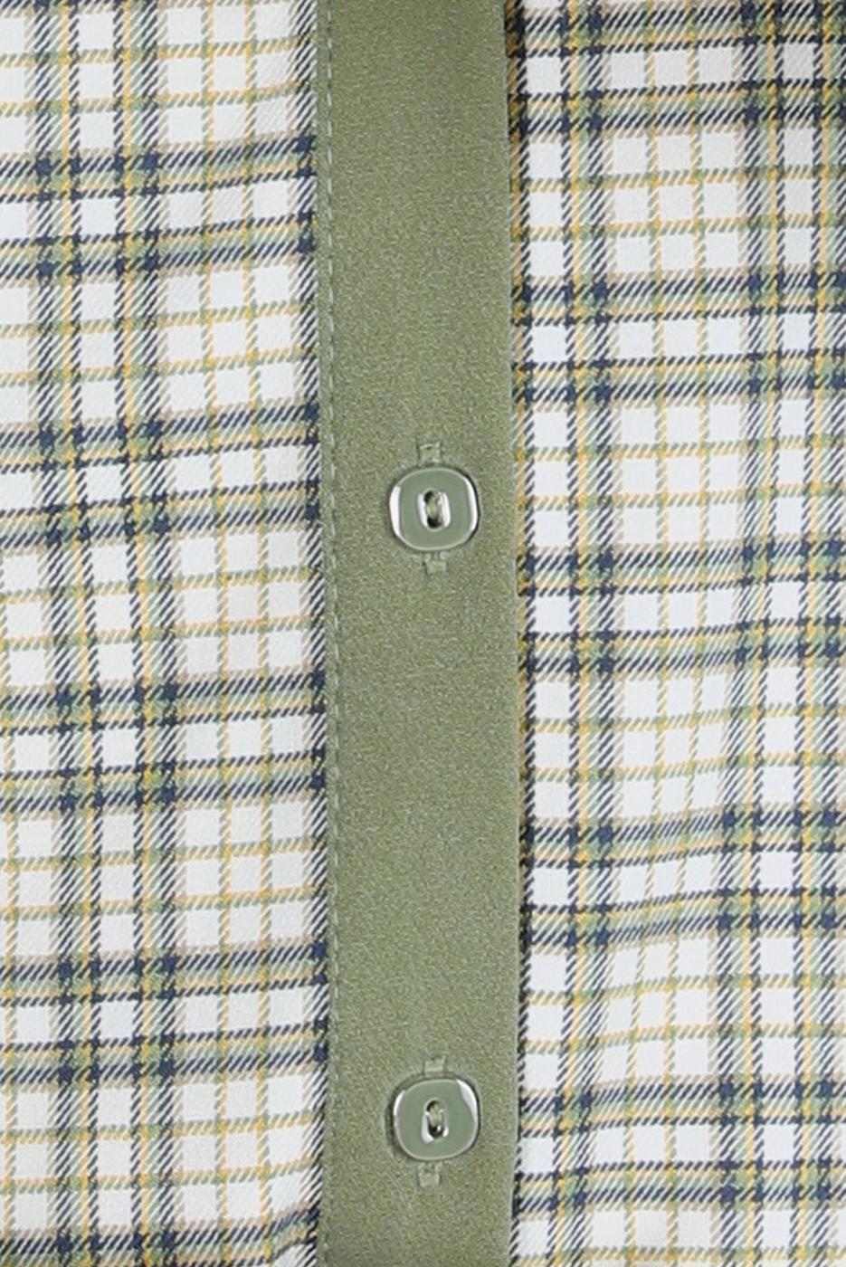 Hijab clothing GREEN ALVINA PLAID TUNIC T 44317-1