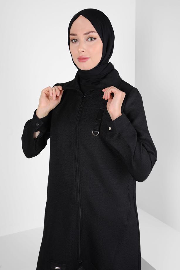 Hijab clothing BLACK T 44355 ALVİNA G-1103 TUNİK 38-46 TEK 40 - TRENDTESETTÜR