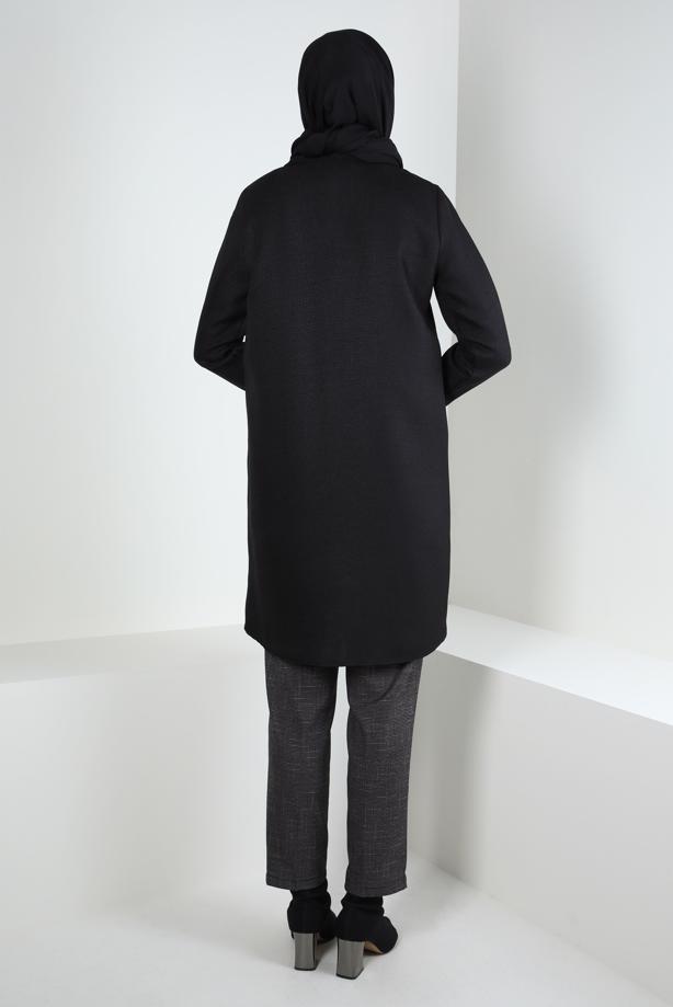 Hijab clothing BLACK T 44355 ALVİNA G-1103 TUNİK 38-46 TEK 40 - TRENDTESETTÜR