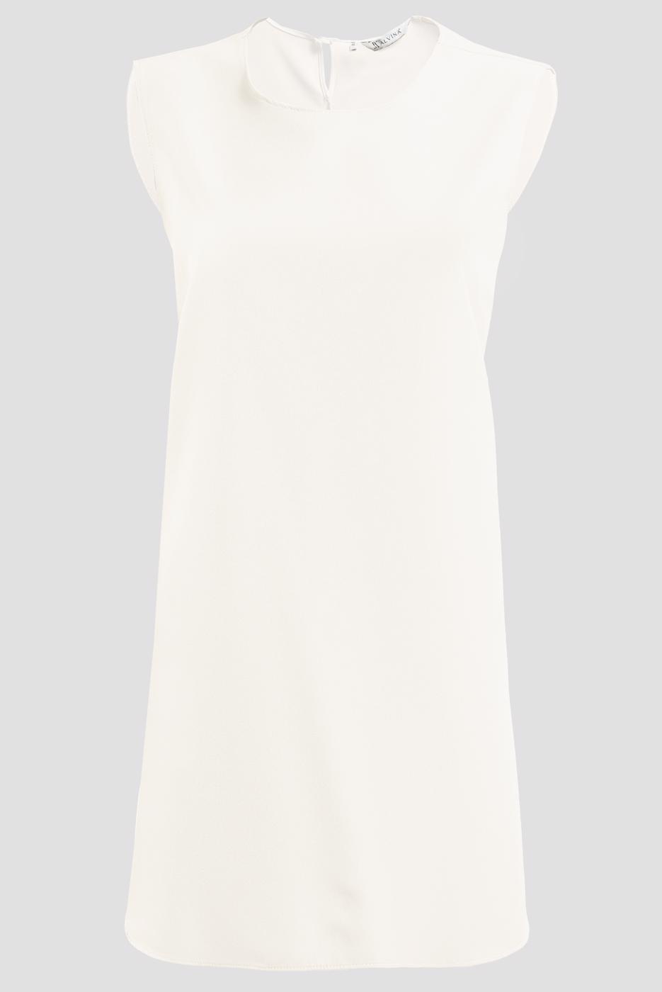 Tesettür giyim KREM  ALVİNA KOLSUZ İÇ TUNİK T 4485