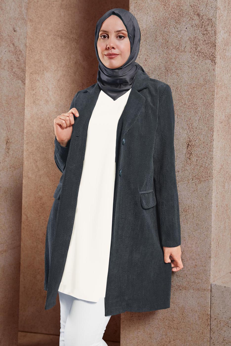 Tesettür giyim KREM  ALVİNA KOLSUZ İÇ TUNİK T 4485