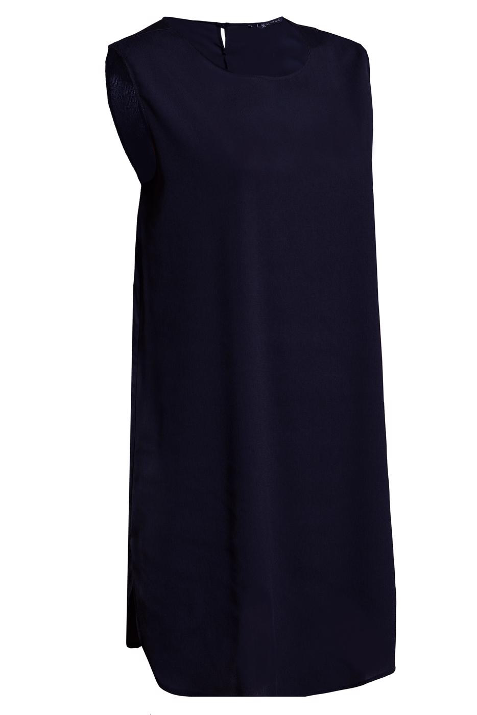 Tesettür giyim LACİVERT  ALVİNA KOLSUZ İÇ TUNİK T 4485